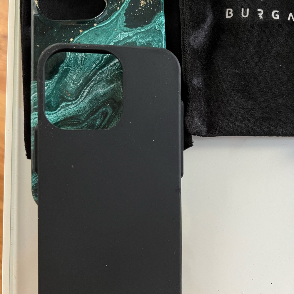 Burga Elegant Marble Phone Case Set - Green, Gray, Cream - Picture 2 of 4